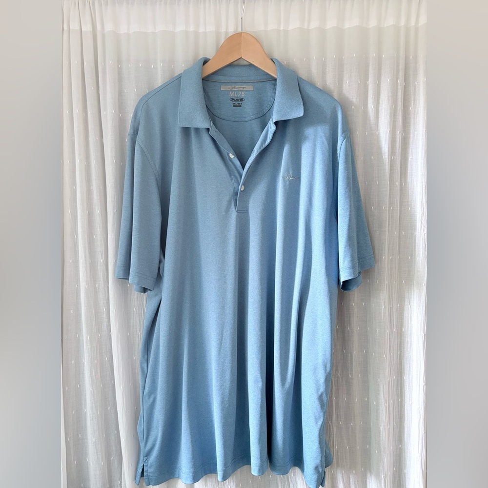 Greg Norman Collection Sky Blue Polo Shirt